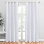 PONY DANCE Pure White Curtain 80 inches Long by PONYDANCE