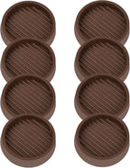 2X2 Round Rubber Caster Cups, Non Slip Furniture Pads, Anti-Slip Gripper by VOCOMO