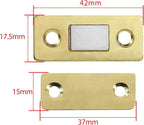 Cabinet Magnetic Catch, 10 Pack Gold Ultra Thin Magnetic Cabinet Door Catch - Image 3
