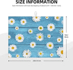 Daisies On Vintage Blue Wood Dish Drying Mats - Image 3