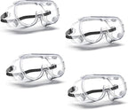 Anti-Fog Indirectly Vented Lab Safety Goggles Over Glasses by EinKau