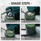 PATOISE 4 in 1 Candle Accessory Set, Candle Wick Trimmer Cutter, Candle Snuffer - Image 7