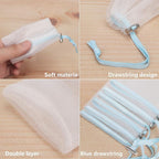 Cobahom Soap Bag 6 Pack 6 x 3.5 Inch Mesh Foaming Net Soap Sack Bags Soap Saver - Image 4