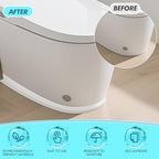 Maitys White Caulk Tape Waterproof Self Adhesive 12 Roll White Caulking Sealant - Image 3
