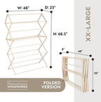 Pennsylvania Woodworks Clothes Drying Rack: Solid Maple Hard Wood Laundry Rack - Image 5