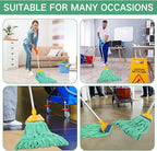 Lallisa 4 Pcs Commercial Mop Head Replacement Tube Microfiber Industrial Looped - Image 6
