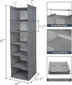 MAX Houser 6 Tier Shelf Hanging Closet Organizer, Closet Hanging Shelf - Image 3