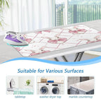 Easter Bunny Bows Pink Ironing Mat Thickened Ironing Blanket Travel Portable - Image 5