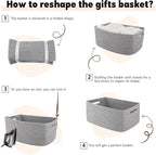OIAHOMY Storage Basket for Shelves, Closet Cube Storage Bins Baskets for - Image 7