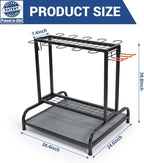 Garden Tool Organizer, Yard Tools Rack Holds 55 Long-Handled Tools/Rakes/Brooms - Image 7