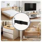 Furniture Anchors（2 Sets）for Baby Proofing Removable Anti Tip Furniture Anchors - Image 5