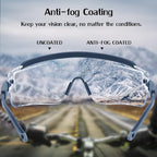UKNOW Safety Goggles Over Glasses, Safety Glasses Anti Fog Wraparound Eye - Image 2