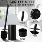 Small Bathroom Trash Can with Lid Soft Close, 1.8 Gallon Stainless Steel - Image 5