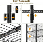 Himimi 72" W Wire Rack Shelving-2000LBS Capacity, Adjustable Storage Shelves - Image 8