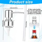 2 Pack Soap Dispenser Pump Replacement Top Dispenser Pumps Refill Dispensers - Image 2