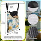 Floral Clothespin Bag with Hanging Rope Daffodil 14.5 x 12 Inch Summer - Image 6