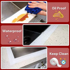 1.5" White Caulk Tape with Self Adhesive, Caulk Strip Waterproof - Image 5