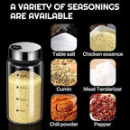 2 Piece 4-Neck Glass Seasoning Shakers - Image 3