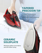 Cordless Iron for Clothes - 1500W Steam Iron - Image 5
