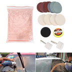 Windshield Scratch Remover Set Glass Polishing Kit Abrasive Discs Polish Pads - Image 6
