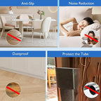 32 Pcs 1-1/4" x 1-1/4" Square Rubber Chair Leg Caps, PVC Table Leg Covers - Image 6