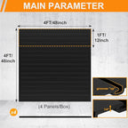 DoCred Slatwall Paneling Organizer, 4x4 FT PVC Garage Slat Wall Storage Systems - Image 3