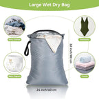 OTraki 2Pcs Exlarge Wet Bag 24x32 inch Reusable Waterproof Wet Dry Bag - Image 2