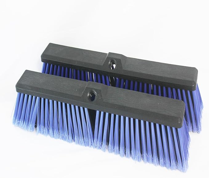 2PCS Push Broom Head Outdoor Large Stiff Bristle Broom Head by Unknown