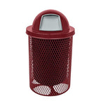 COATEDOUTDOORFURNITURE RDT-BUR Heavy Duty 32 Gallon Round Trash Receptacle by CoatedOutdoorFurniture