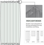 DWCN French Door Curtains – Rod Pocket Thermal Blackout Curtain - Image 3