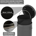 PAWZIDEA Dog Poop Trash Can Outside Odor Control, 3.1Gallon Large Pet Poop Can - Image 2