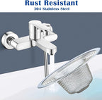 2 pcs Heavy Duty Stainless Steel Slop Basket Filter Trap, 2.75" Top / 1" Mesh - Image 3