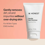 Honest Beauty Mini Gentle Gel Daily Face Cleanser | Calms, + Hydrates | Vegan + - Image 2
