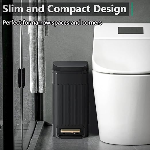 CEROELDA Small Bathroom Trash Can - Image 2