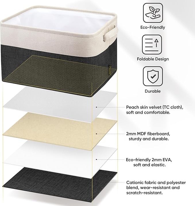 BALEINE 1 Pack Fabric Storage Bins - Image 4