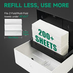 Wall-Mounted Paper Towel Dispenser – Fits Tri-Fold Towels up to 10x3.1 Inches - Image 2