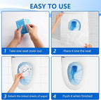 Toilet Seat Covers, XL Flushable and Biodegradable Paper Cover Disposable - Image 6