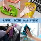 GREEN LIFESTYLE Chamois Cloth, Microfiber Cleaning Cloth 50 Pack, Borderless - Image 5