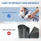 VOK 8 Gallon Trash Bags Drawstring, Printed Medium Garbage Bags - Image 3