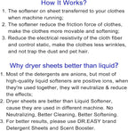 DR.EASY Dryer Sheets Plant Based Formula 252 Ct Fabric Softener sheets - Image 8