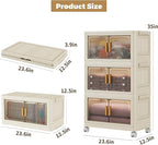 3 Tier Stackable Plastic Storage Bins - Image 2