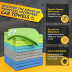 HOMEXCEL Microfiber Cleaning Cloth 150 Pack, 12.5 x 12.5 inch Microfiber Towels - Image 2