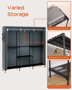 Clothes Rack, Portable Closet, 81.5 Inch Large Capacity Wardrobe Closet - Image 6