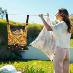 Maple Leaf Handy Laundry Clothespin Bag Holds 100 Medium-Sized Clothes Pins - Image 2