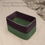 Hopegiver Woven Storage Baskets 11x8x7 Inch, 3 Pack Collapsible Cube Storage Bin - Image 5