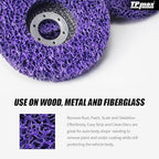5" x7/8'' Stripping Discs Rust Remover Wheel Remove Paint and Oxidation Poly - Image 5