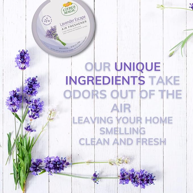 Citrus Magic Odor Absorbing Solid Air Freshener, Lavender Escape - Image 6