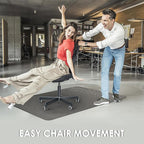 Kuyal Office Chair Mat for Hardwood Floor, Anti Slip, Non-Curve Computer Chair - Image 6