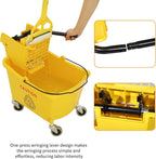 Commercial Mop Bucket with Side-Press Wringer - Image 4
