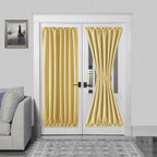 DWCN French Door Curtains – Rod Pocket Thermal Blackout Curtain by DWCN